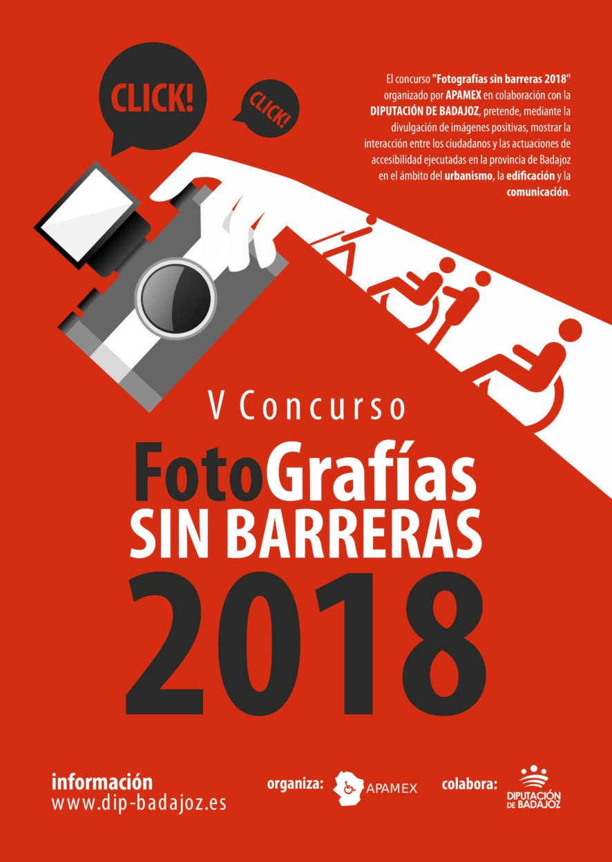 V Concurso Fotografías sin Barreras convocado por APAMEX Excmo