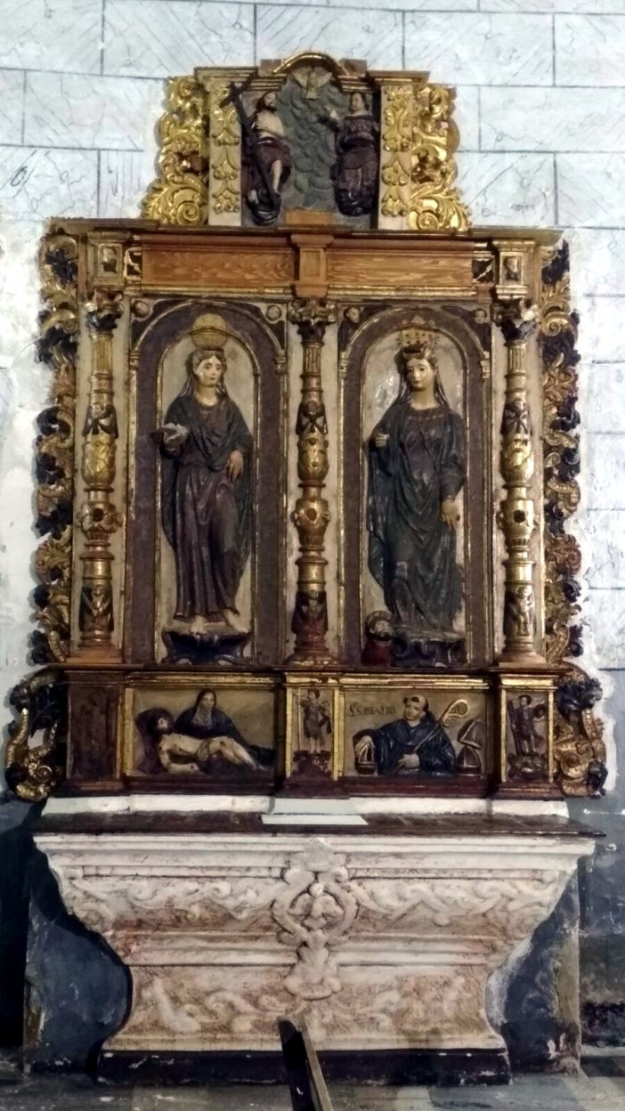 restauración retablo iglesia de Santiago