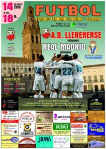 Cartel partido veteranos Llerenense - Real Madrid