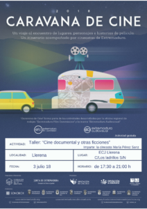 cartel taller caravana de cine en llerena
