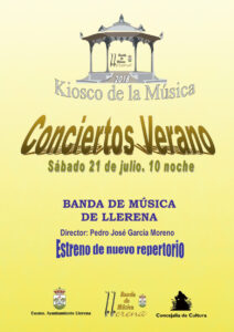 actuación banda música kiosco verano 2018