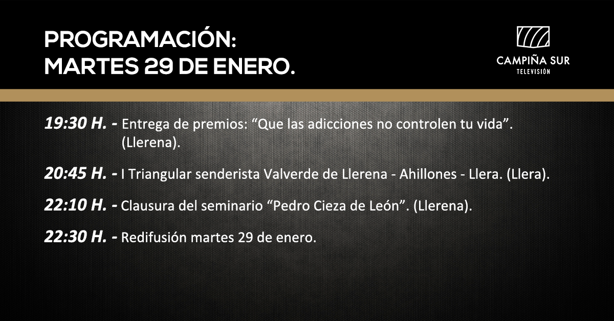 29 enero campiña sur TV