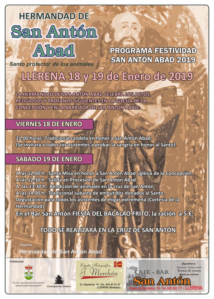 san antón abad 2019 en Llerena