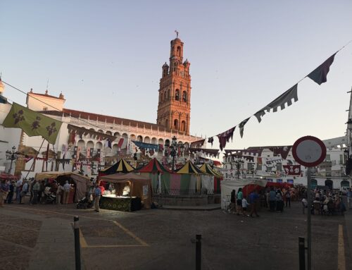 Mercado Medieval en la Plaza de España para celebrar Llerena, Monumento Gastronómico 2024