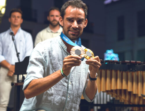 Así vivió Llerena el recibimiento a su medallista olímpico, Álvaro Martín Uriol