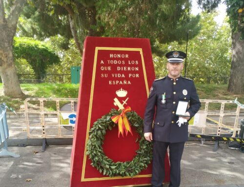 El subinspector jefe de la Policía Local de Llerena condecorado en las celebraciones de la patrona de la Guardia Civil