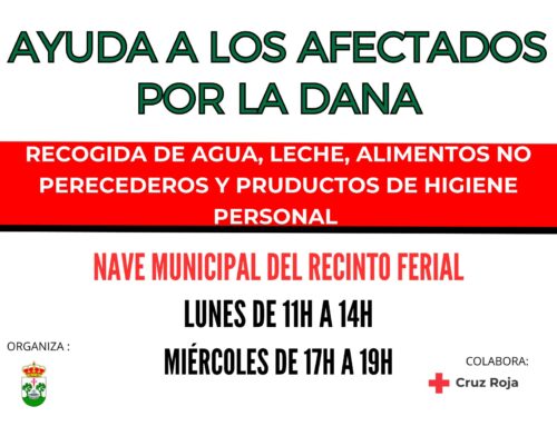 El Ayuntamiento de Llerena se suma a la ayuda humanitaria a los damnificados por la DANA