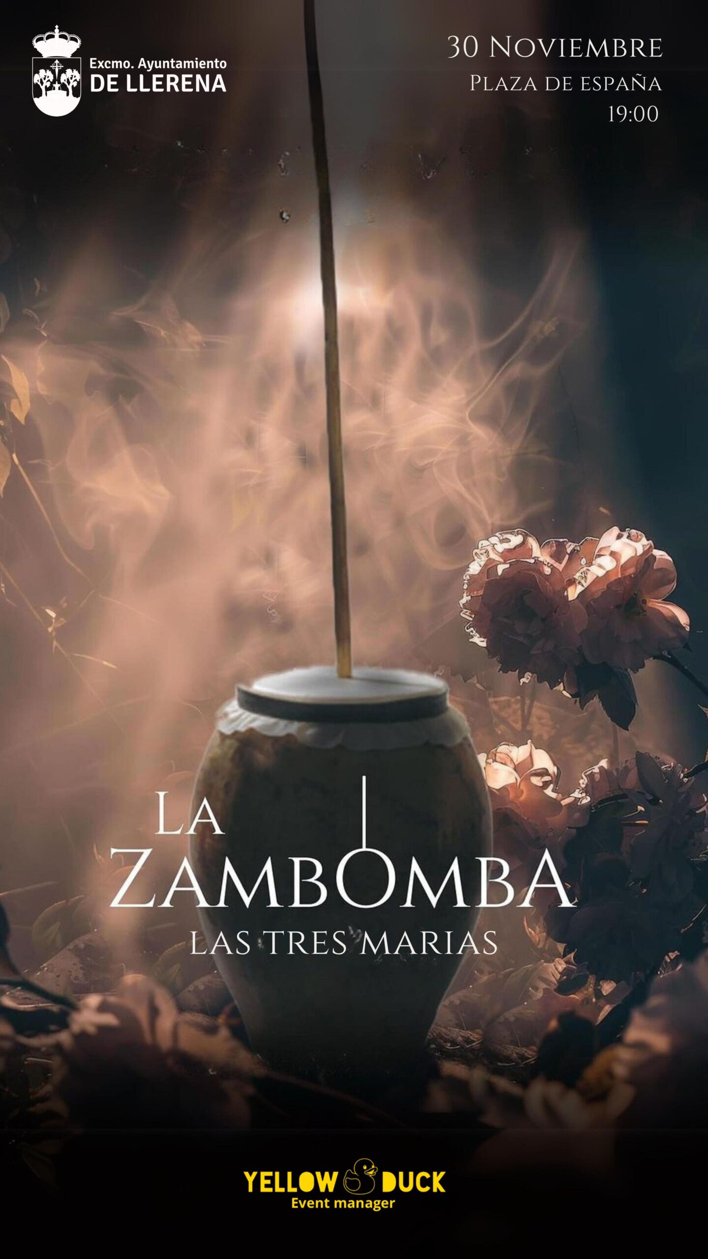 Cartel de la zambombá flamenca.