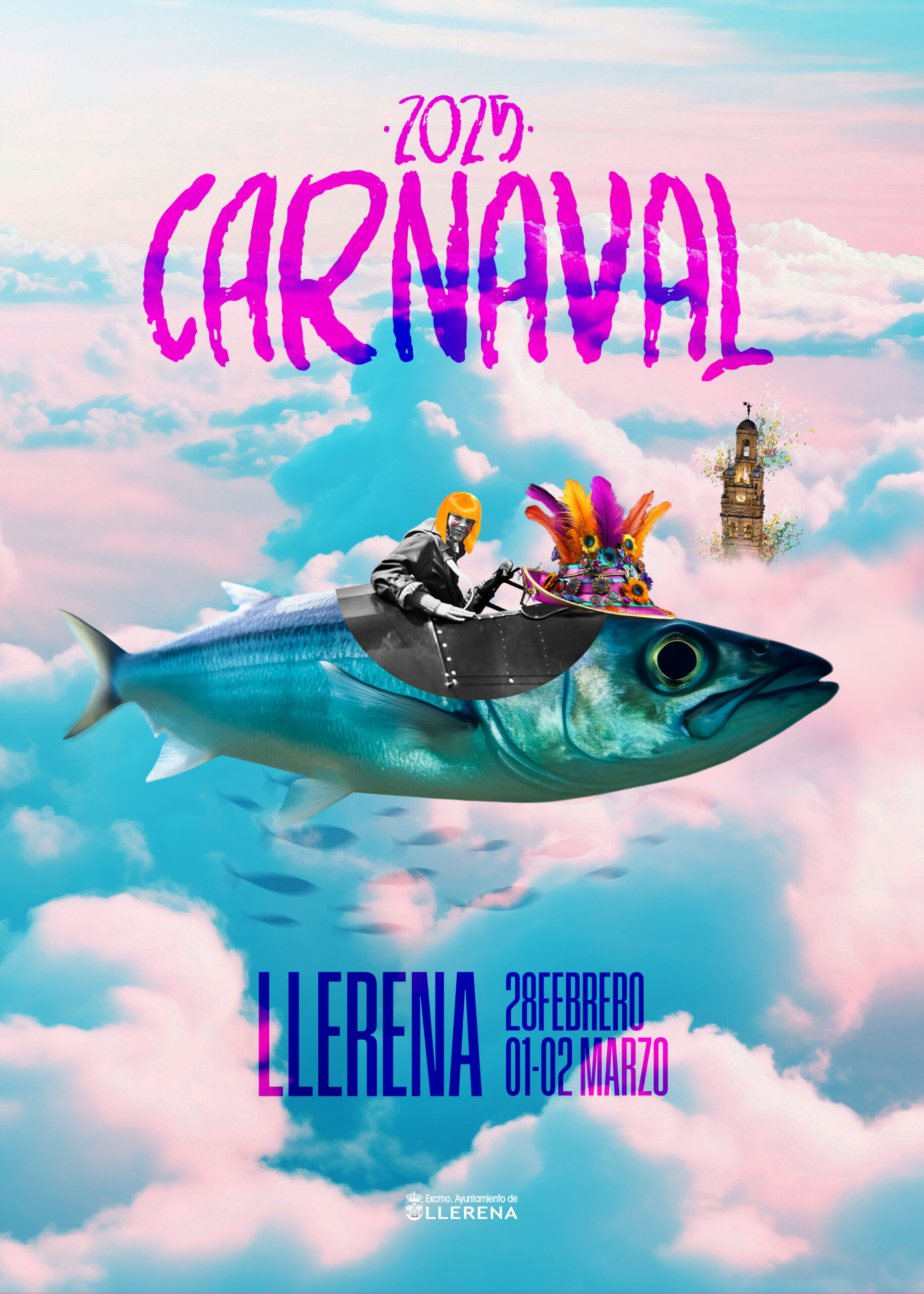 Cartel del Carnaval 2025 en Llerena