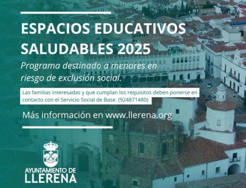 El Ayuntamiento de Llerena se suma al proyecto  regional de Espacios Educativos Saludables